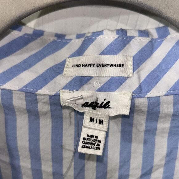 Aerie Striped Blue & White Pajama Top(Size Medium) - Picture 5 of 6